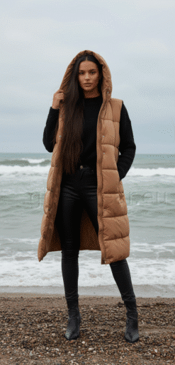 Aniston CASUAL pikem tepitud vest PRUUN 75158810-UXR