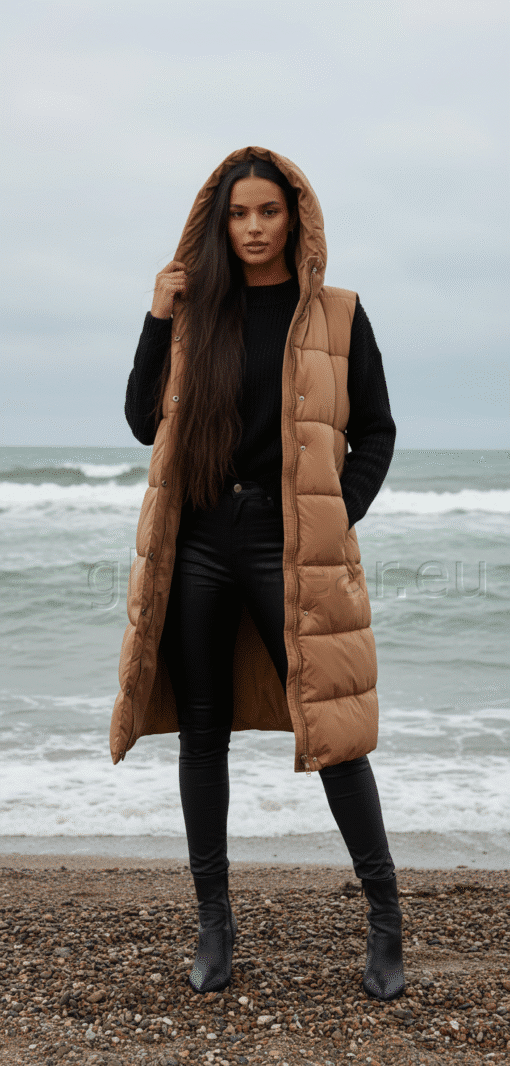 Aniston CASUAL pikem tepitud vest PRUUN 75158810-UXR