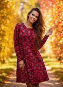 Alternative view of Aniston efektse mustriga casual kleit 62476057-UXR