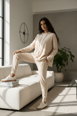 Kvaliteetsed kašmiiri sisaldusega püksid 1702-UXP-BEEZ