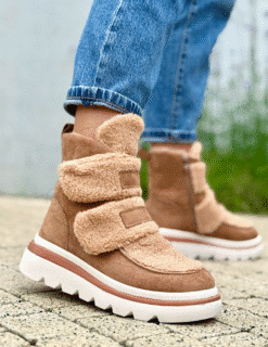 Camel tooni sooja voodriga poolsaapad 25813-UXW-CAME