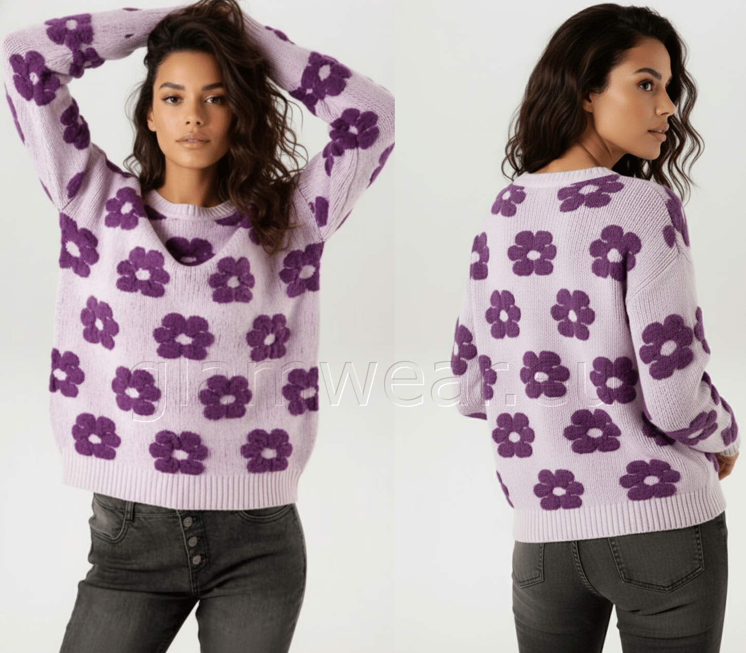 Aniston pehme sirelililla kampsun 16752600-UXR - Image 3