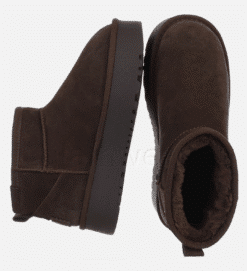 Pruunid täisnahksed trendikad naiste talvesaapad 20-UXW-PRUU