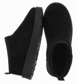 Mustad trendikad naiste talvesaapad 305-UXW-MUST