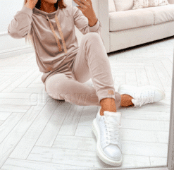 Alternative view of Beež veluurkomplekt 637-UXM-BEEZ