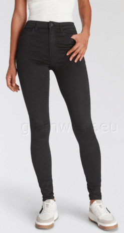 ONLY stretšid kõrge pihaosaga teksapüksid 66183159-UXR