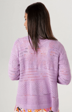 Alternative view of Aniston lilla õhuline kootud kardigan 68538605-UXR