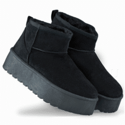 Mustad trendikad naiste talvesaapad 24881-UXW-MUST