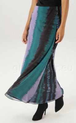 Aniston kirju täispika voodriga šifoonseelik 30532404-UXR