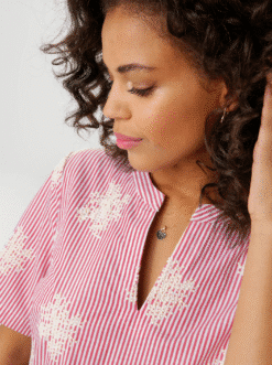 Alternative view of Aniston efektsete tikanditega vabaaja särkkleit 53009911-UXR