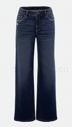 Aniston mugavad ja stiilsed laia lõikega ja kõrge vöökohaga teksapüksid 60904230-UXR