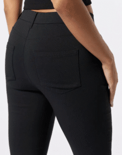 Alternative view of Janina kõrge vöökohaga stretšid mustad püksid 1207643-UXK-MUST