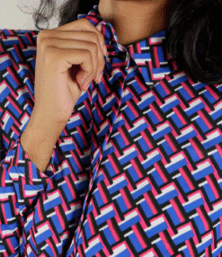 Alternative view of Aniston retromustriga pikem särkkleit 26988305-UXR