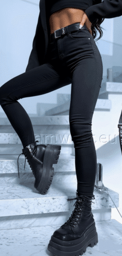 Daysie kõrge pihaosaga skinny teksapüksid 32224-UXA-MUST - 40