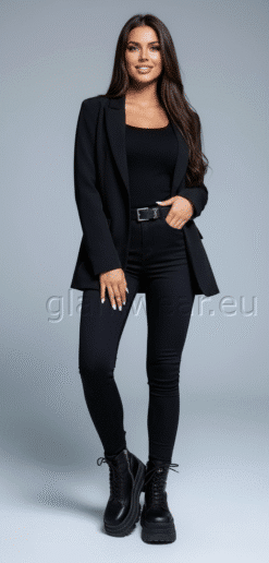 Alternative view of Daysie kõrge pihaosaga skinny teksapüksid 32224-UXA-MUST