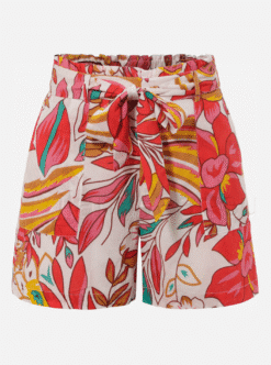 Aniston kõrge pihaosaga puuvillased lühikesed püksid 54473209-UXR