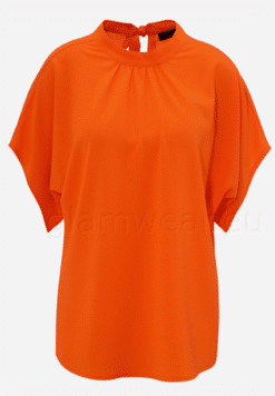 Aniston oranž kreppkangast pluus 63310510-UXR