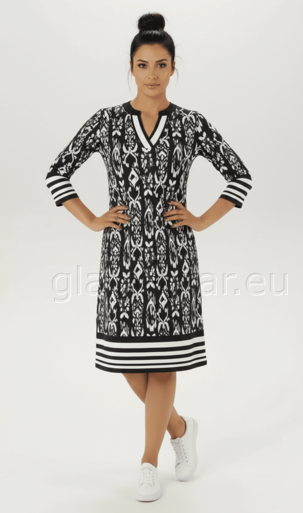 Aniston efektne soliidne stretš kleit 79702518-UXR - Image 4