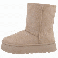 Beežid soojad talvesaapad naistele 8271-UXW-BEEZ