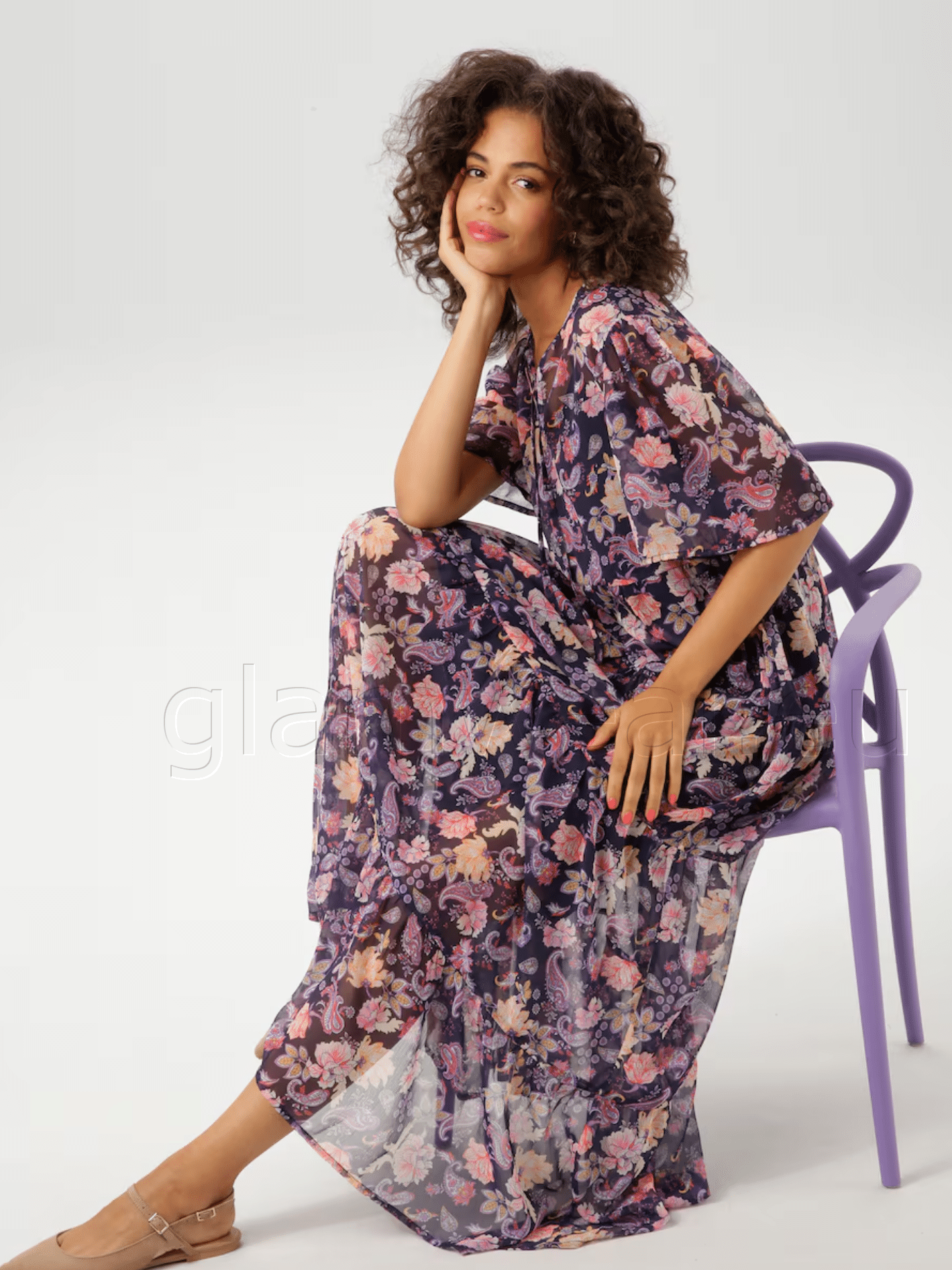 Aniston kaunis šifoonkleit 86343269-UXR - Image 5