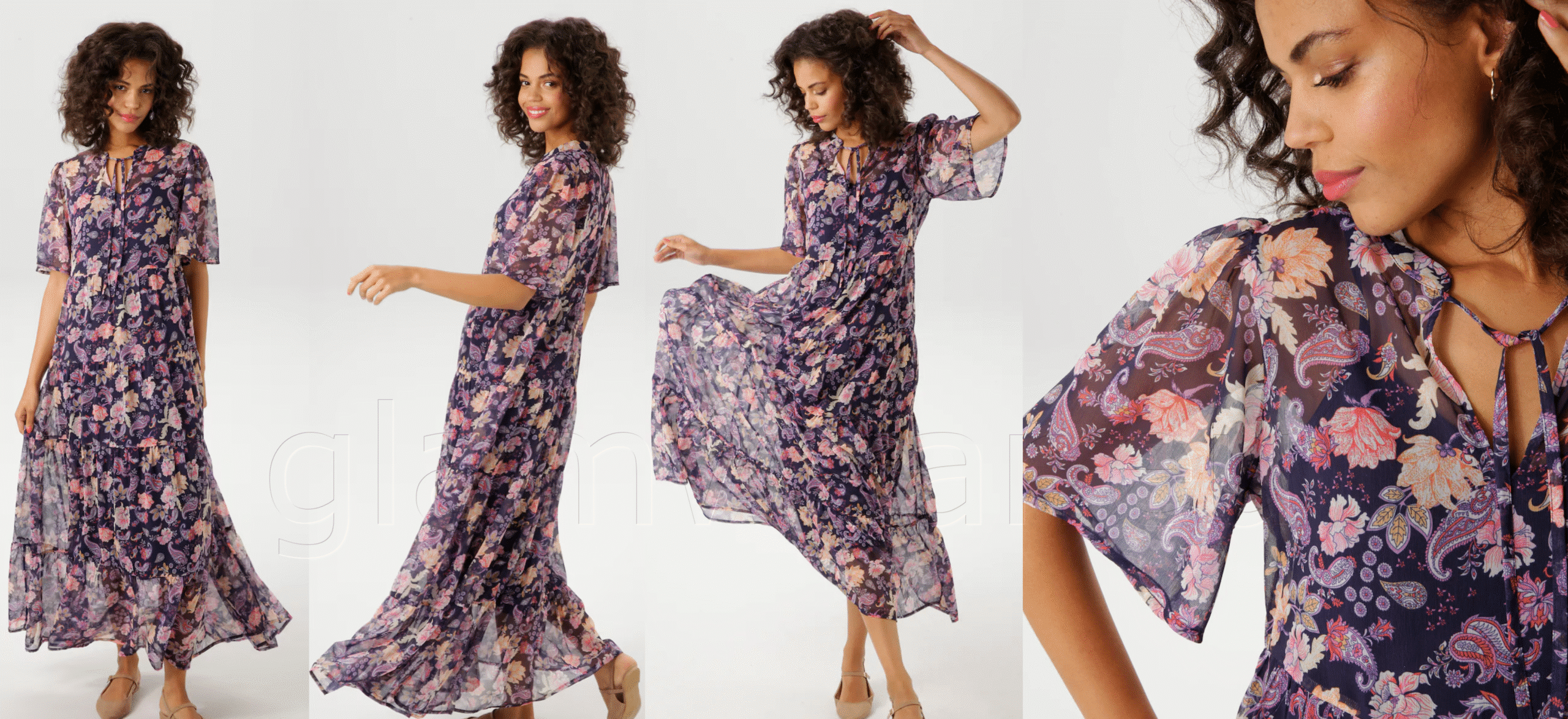 Aniston kaunis šifoonkleit 86343269-UXR - Image 3