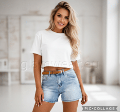 Alternative view of M.Sara super mugavad ja stretšid lühikesed teksapüksid 2592-UXA-SINI