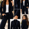 Aniston pehme tumesinine velvetjakk 62860124-UXR