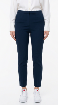 Alternative view of Tommy Hilfiger soliidsed krepp-kangast püksid 19559462-UXR
