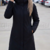Mugav must kapuutsiga softshell parka 010101-UXF-MUST
