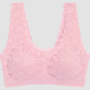 Janina õmblusteta heleroosa pitsiline rinnahoidja 1226656-UXK-ROOS