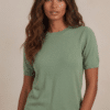 Laimiroheline lühikeste varrukatega pullover 1706-UXF-LAIM