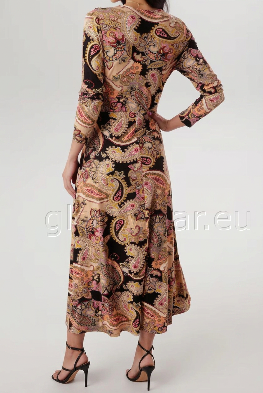 Aniston efektse mustriga midi kleit 22215614-UXR - Pilt 4