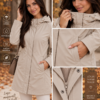 Mugav beež kapuutsiga softshell parka 010101-UXF-BEEZ