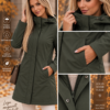 Mugav khaki kapuutsiga softshell parka 010101-UXF-KHAK