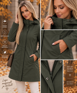 Mugav khaki kapuutsiga softshell parka 010101-UXF-KHAK