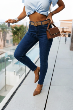 Tommy Jeans kõrge vöökohaga skinny teksad 63168064-UXR