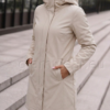 Mugav beež kapuutsiga softshell parka 010101-UXF-BEEZ - Pilt 2