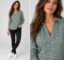 Aniston paisley mustriga särkpluus 49365825-UXR