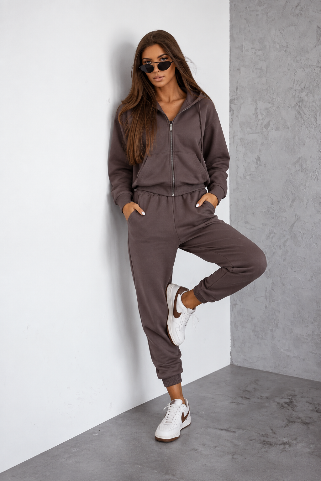 Pruun kaheosaline komplekt 821110-UXM-PRUU